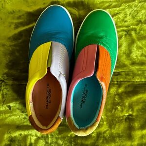 Charlotte Stone Colorful Slip-On Shoes